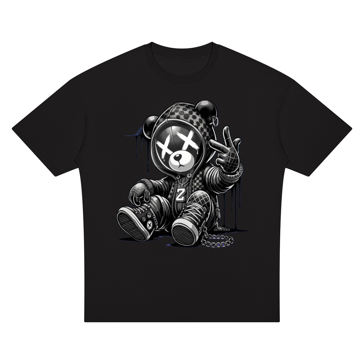 Camiseta unisex oversize de hombro caído