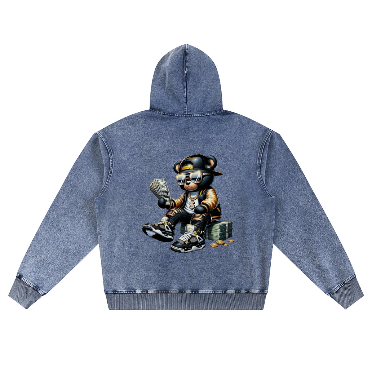 Snow Wash Oversized Hoodie