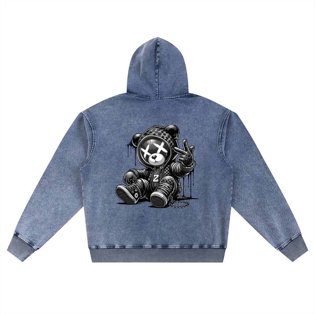 Snow Wash Oversized Hoodie