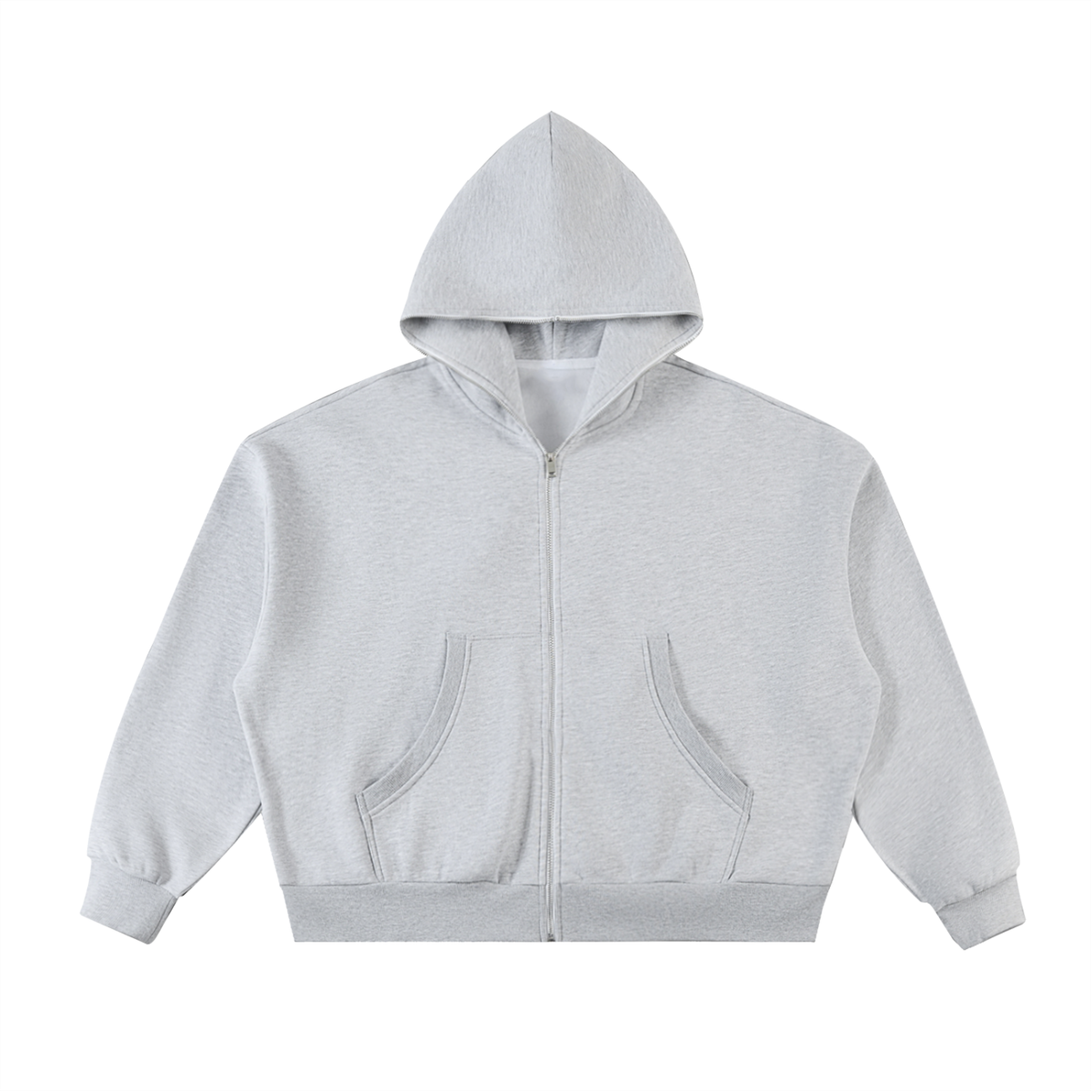 Sudadera Boxy de polar con cremallera completa