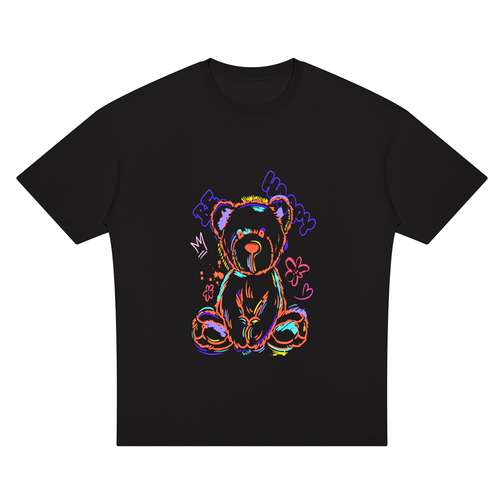 Camiseta unisex extragrande de hombro caído