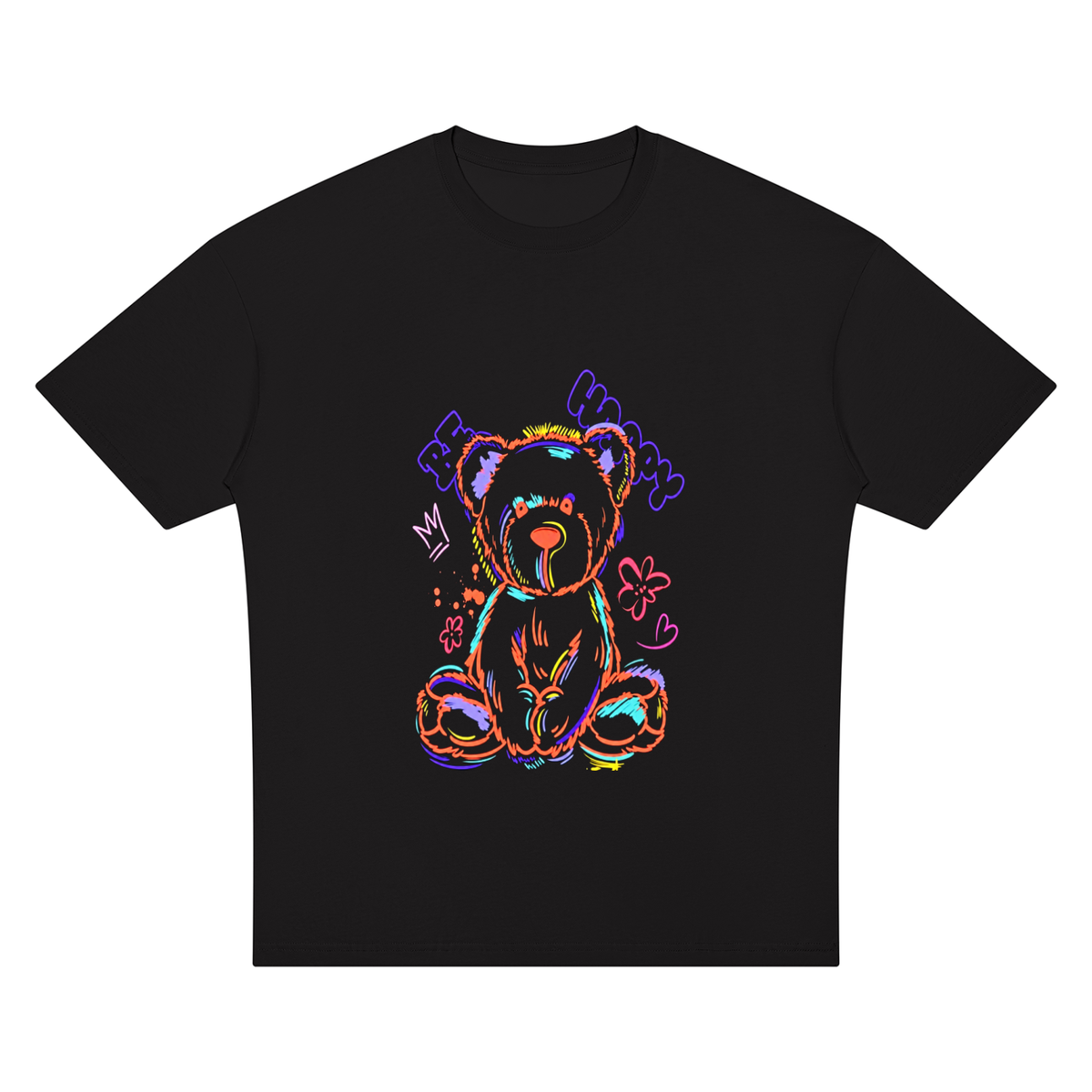 Camiseta unisex extragrande de hombro caído