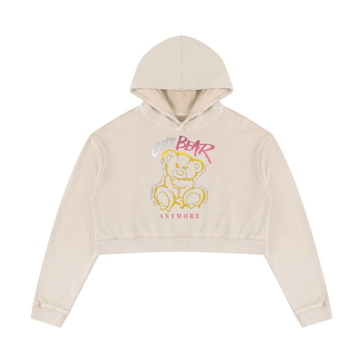 Women’s Mineral Washed Crop Hoodie
